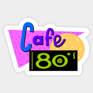 Cafe 80's Sticker